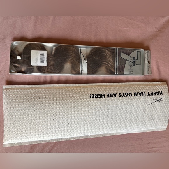 Luxurious 7-Piece Clip-In Hair Extensions - Ash Brown - Picture 2 of 5